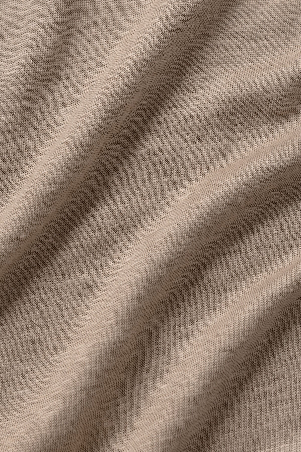 Linen Jersey Coastal Long Sleeve Pullover - Gravel