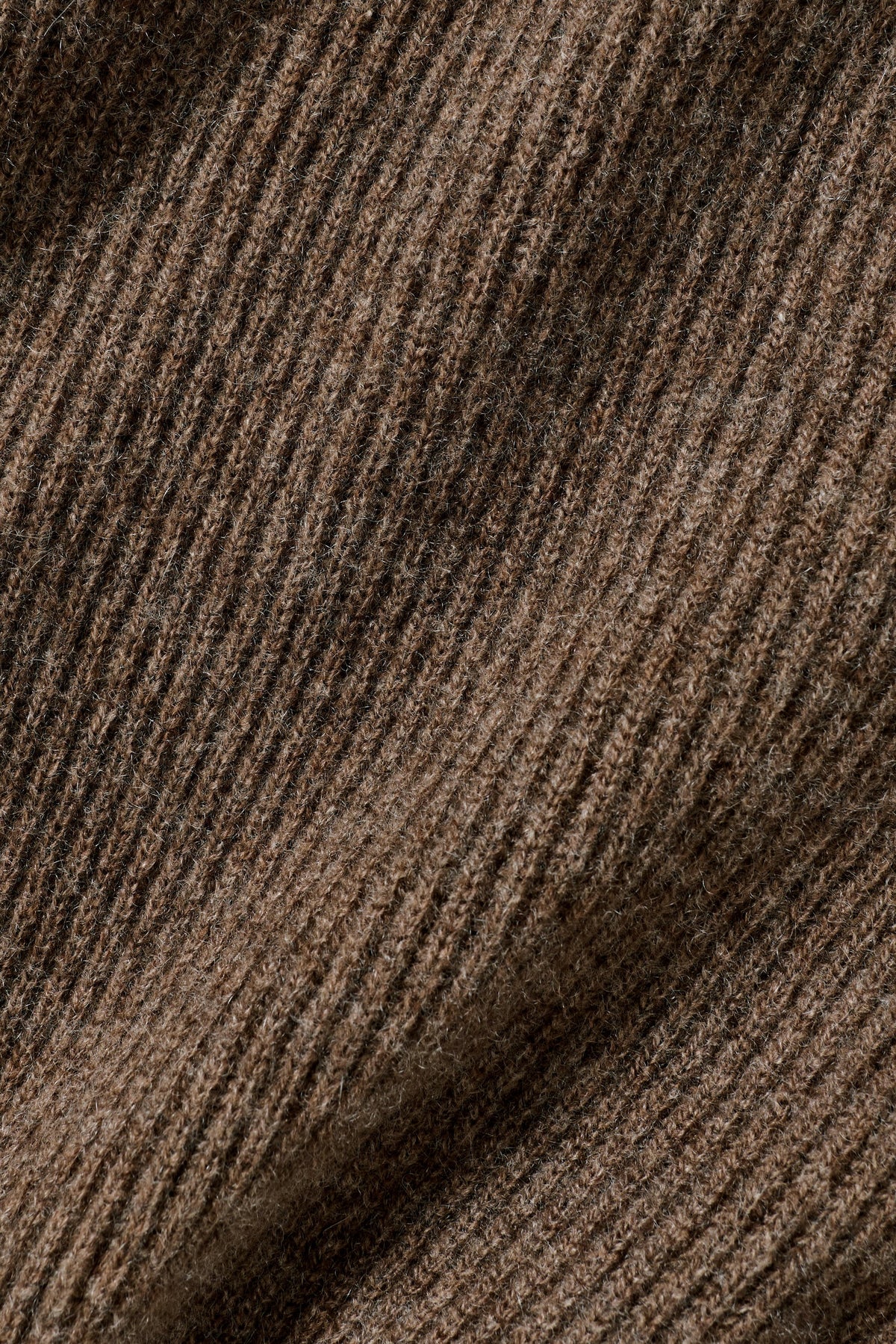 Cashmere Wool Harmony Full Zip Jacket - Java Brown Heather