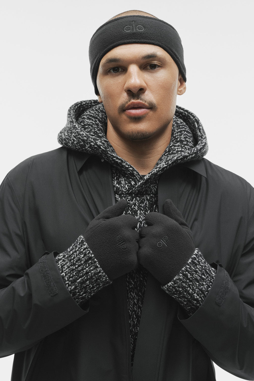 Alpha Shell Long Coat - Black