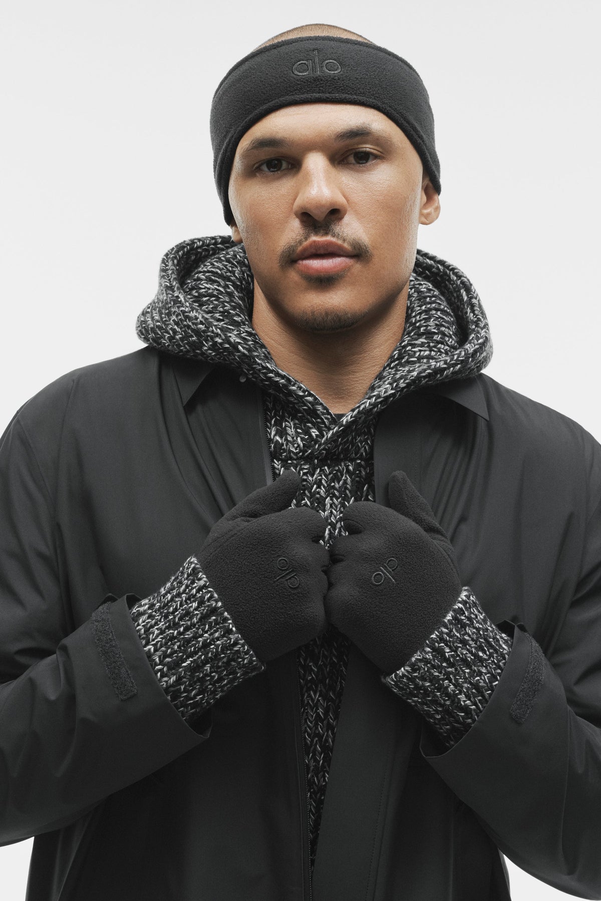 Alpha Shell Long Coat - Black