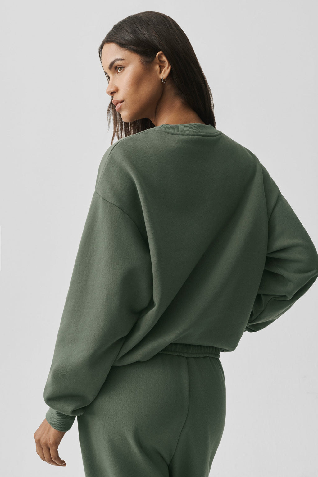 Accolade Crew Neck Pullover - Bamboo Green