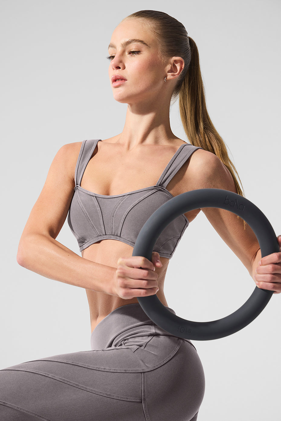 Washed Alosoft Sunray Bra - Cool Grey Wash