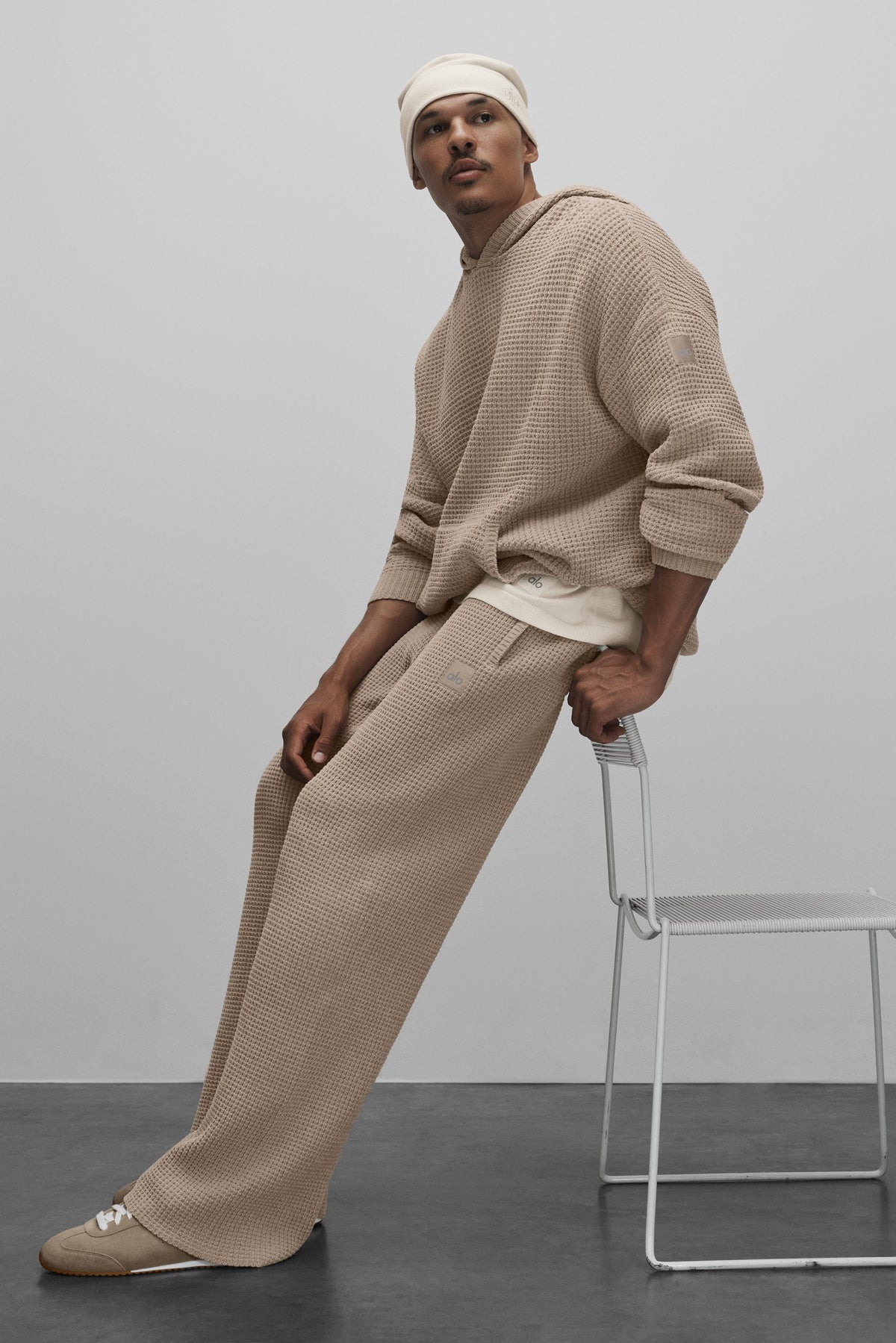 Waffle Chenille Edition Straight Leg Pant - Gravel