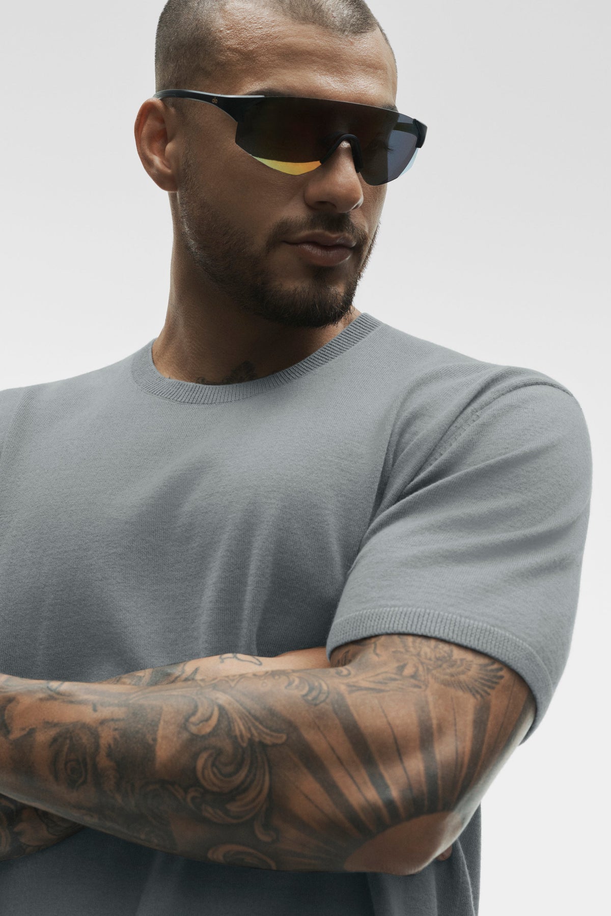 Cashmere Blend Ever Soft Short Sleeve Crew - Monument