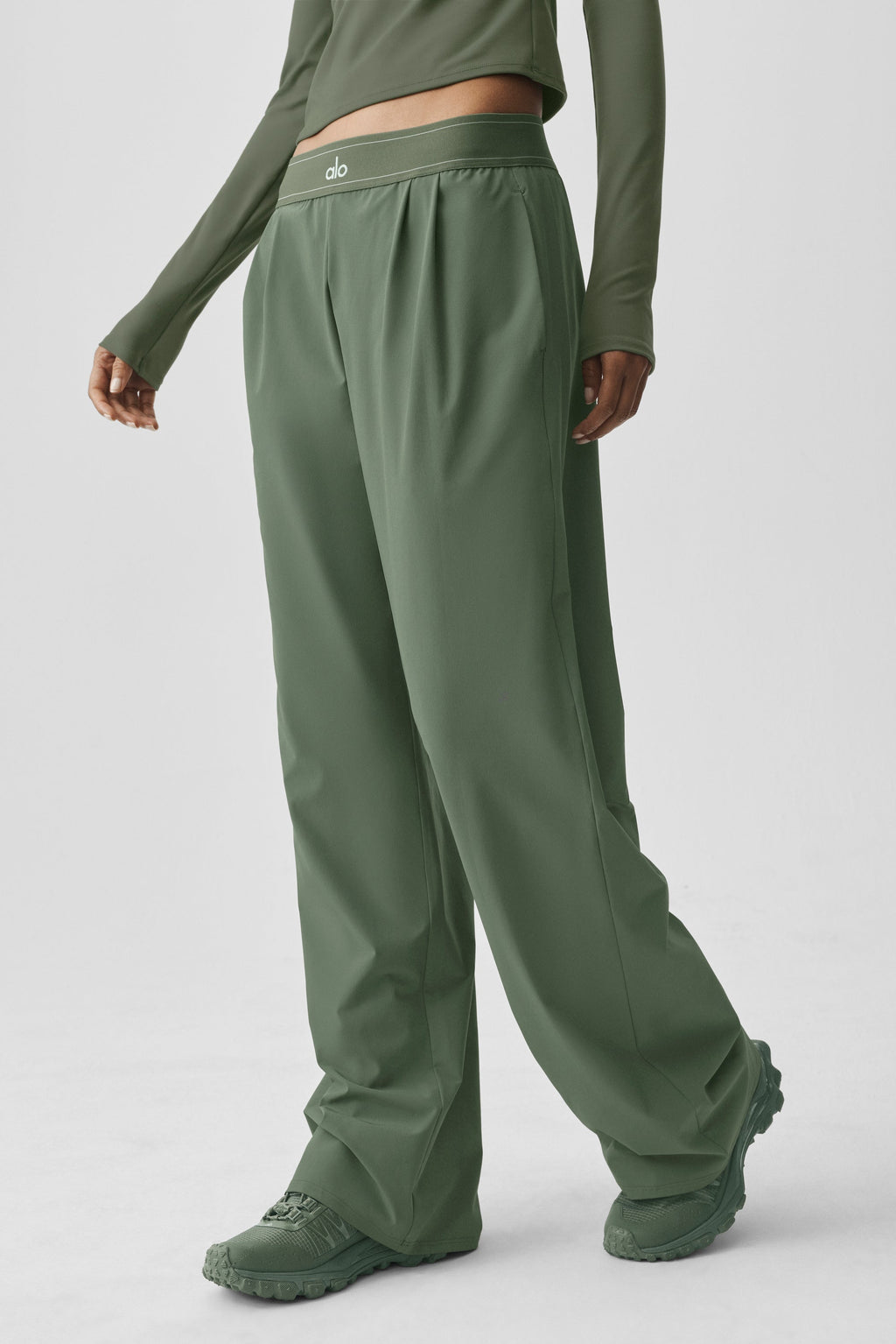 Suit Up Trouser (Long) - Bamboo Green