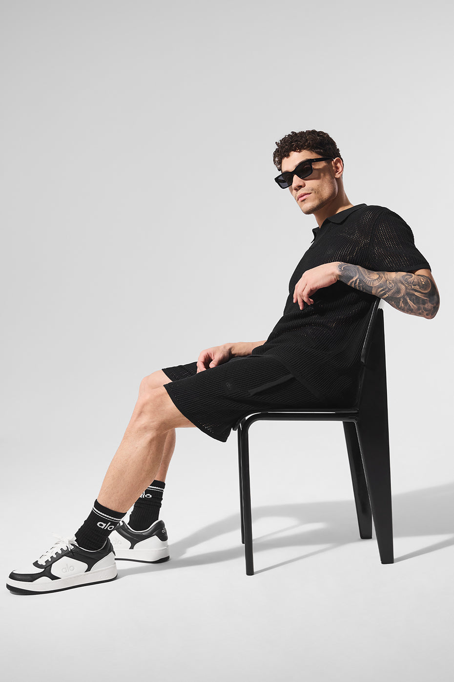 Open-Knit Short - Black