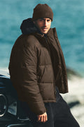Cold Front Puffer Jacket - Espresso