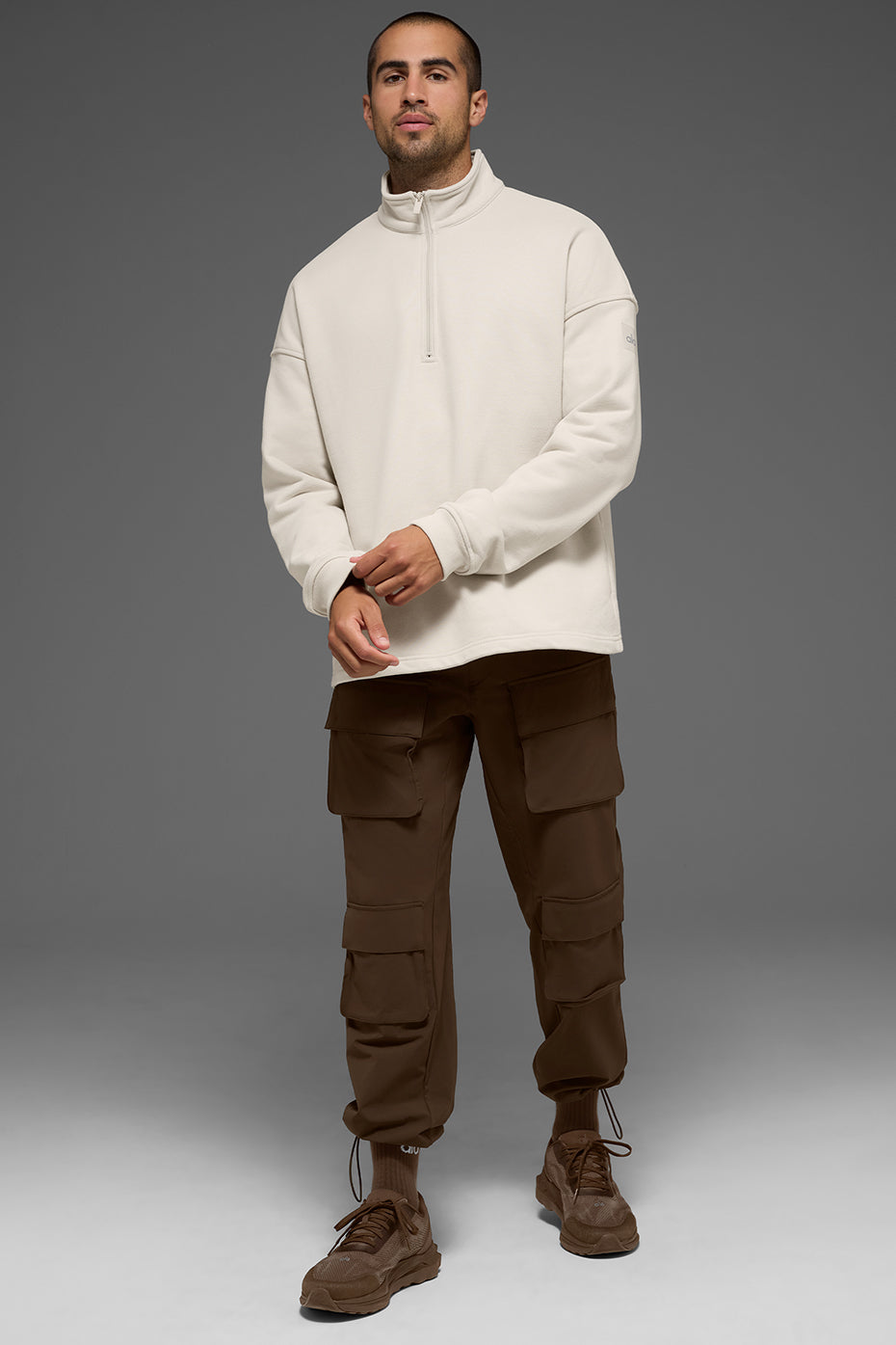 Renown Heavy Weight 1/4 Zip - Bone