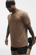 ALO Vapor Crewneck Short Sleeve - Java Brown