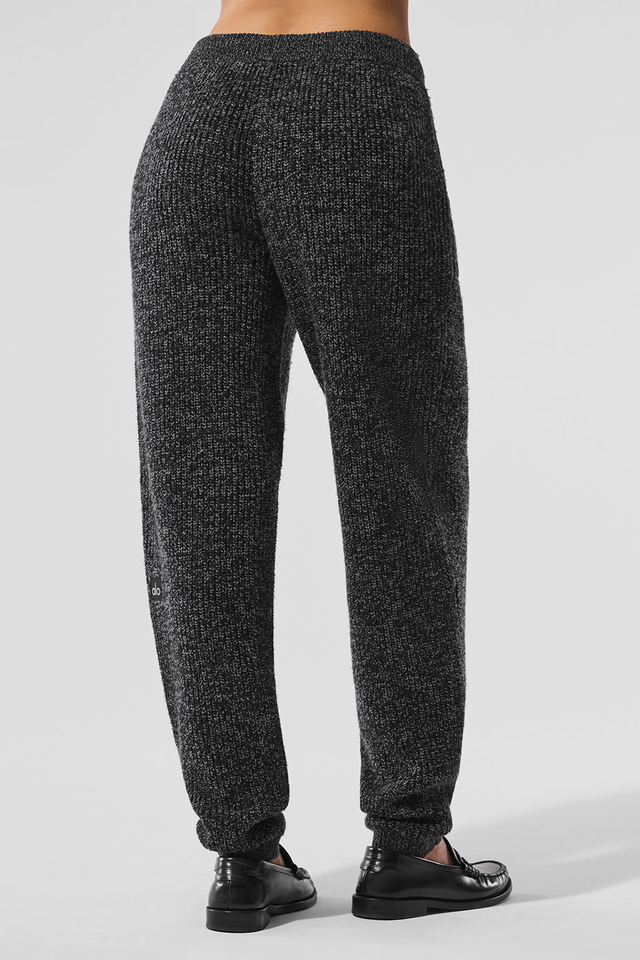 Marl Sweater Pant - Black Marl