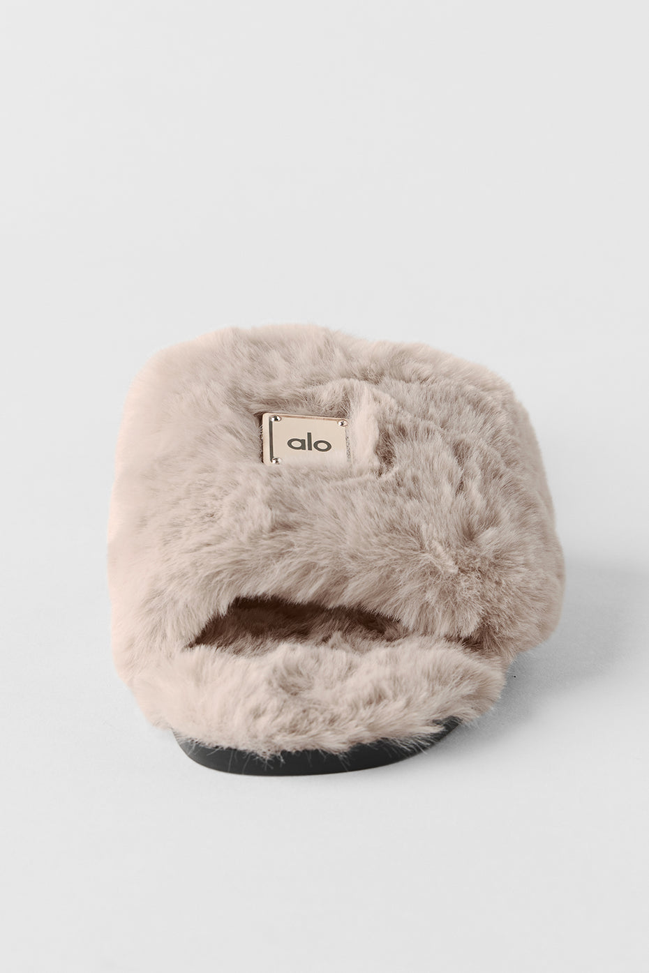 ALO Classico Faux Fur Sandal - Oat