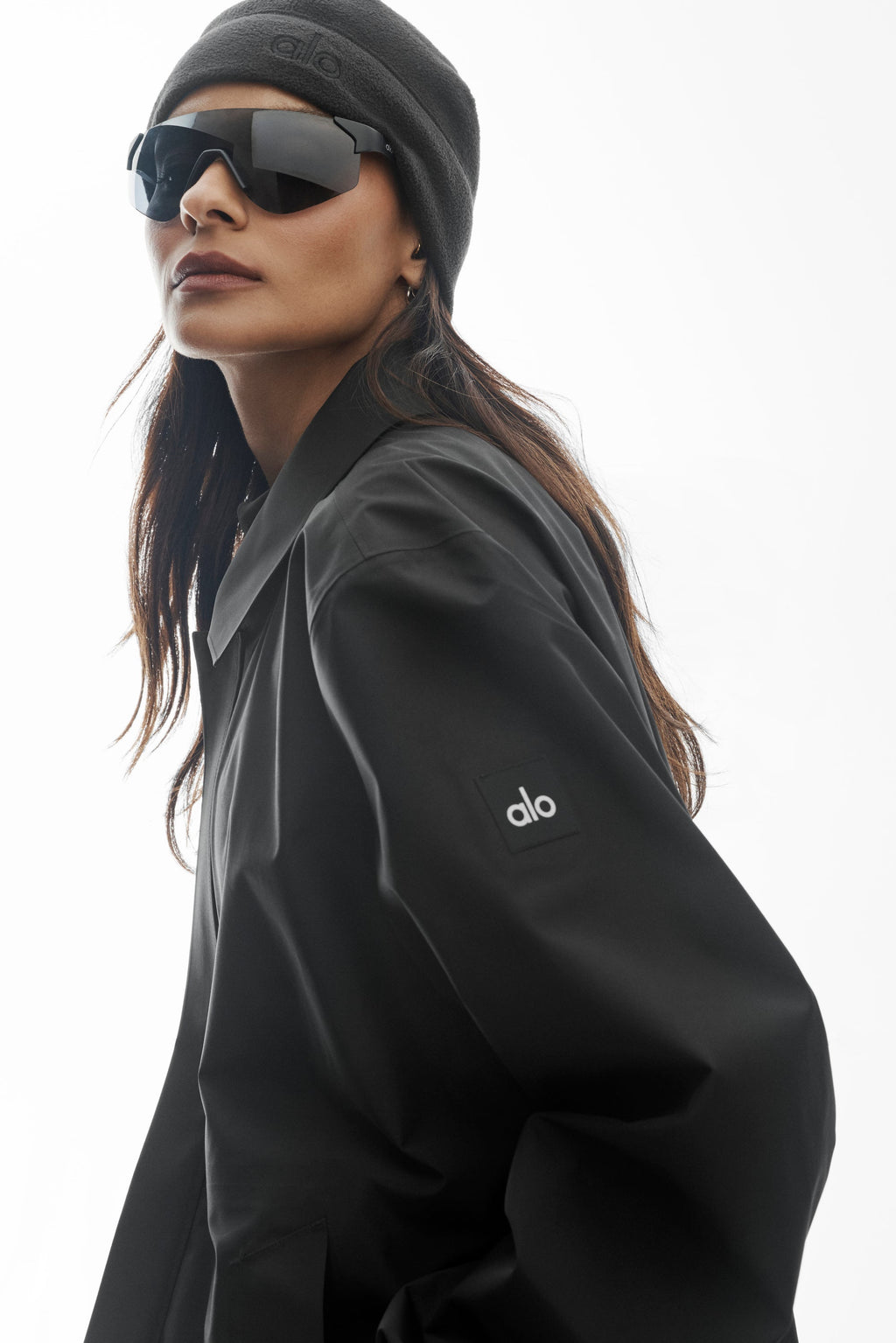 Alpha Shell Long Coat - Black