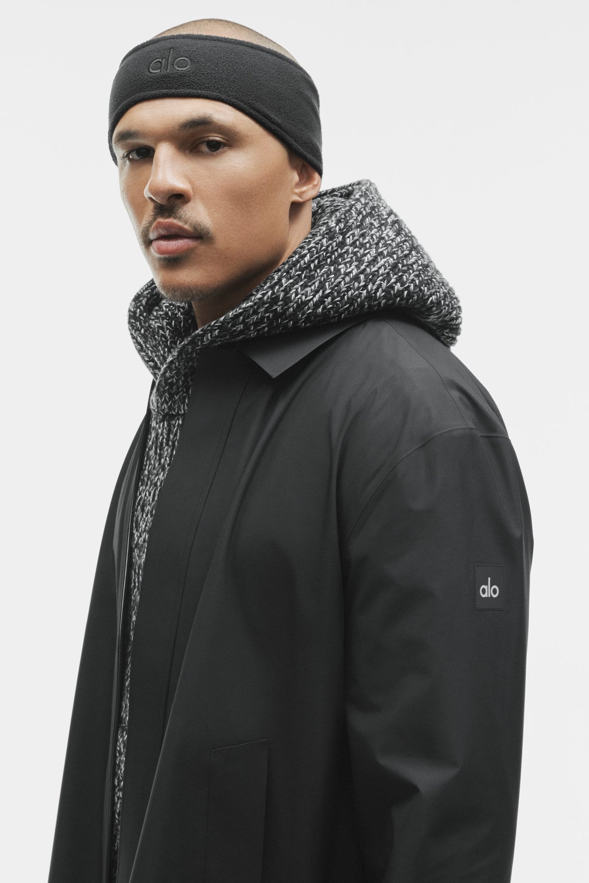 Alpha Shell Long Coat - Black