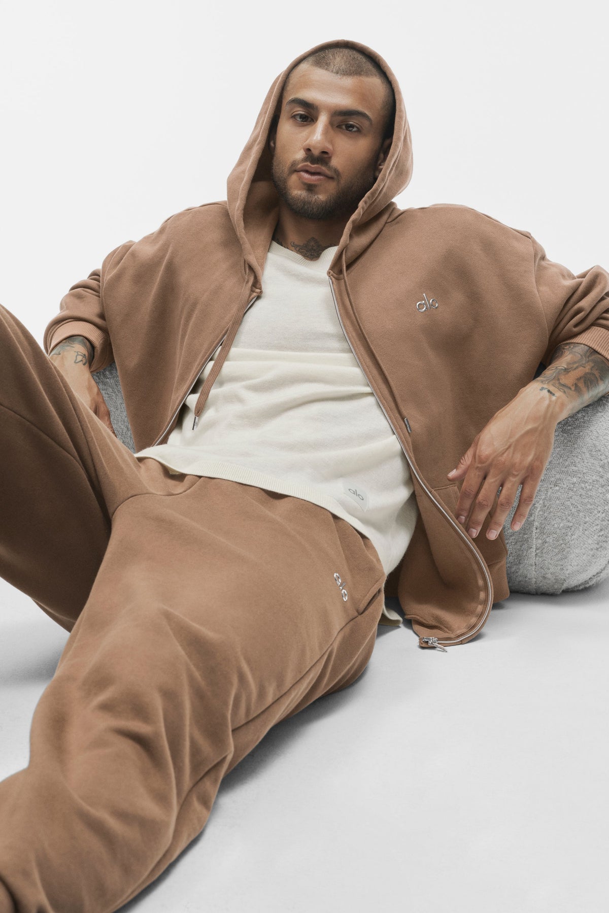 Accolade Full Zip Hoodie - Java Brown