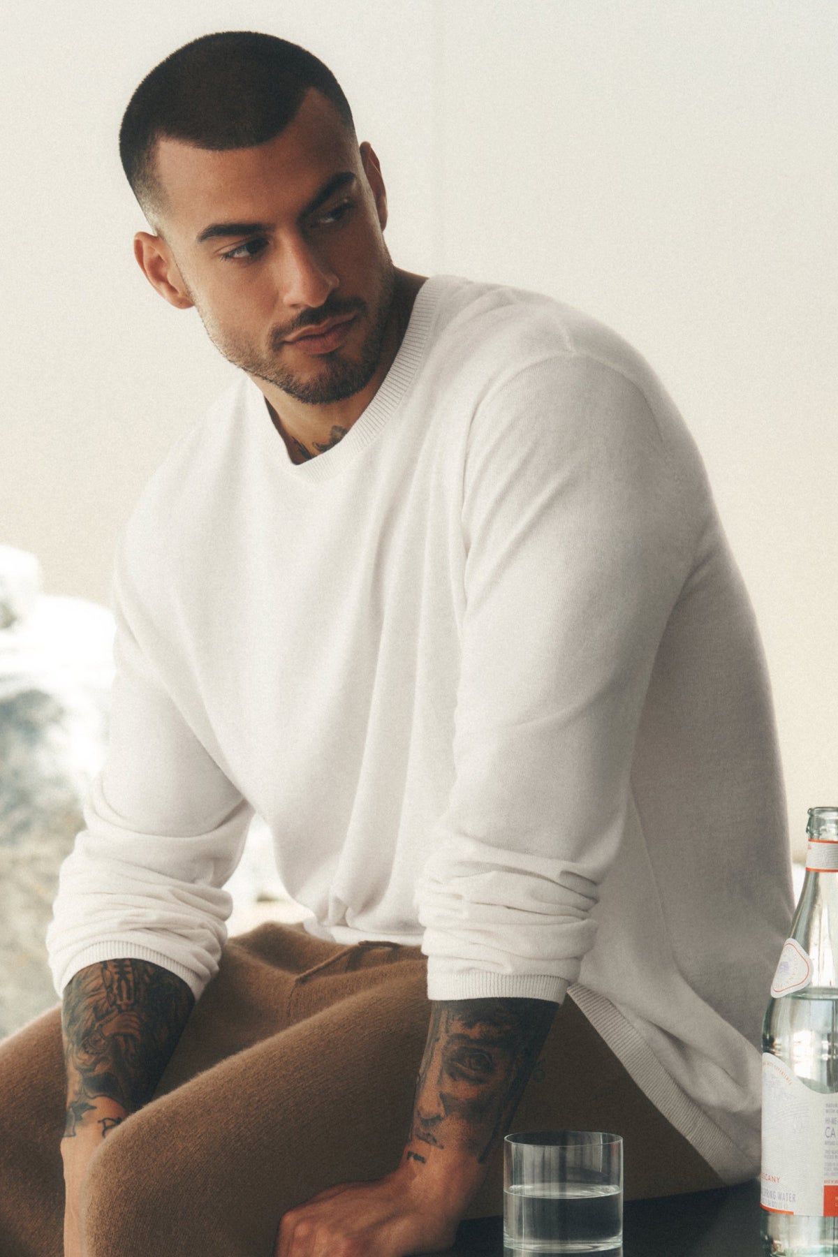 Cashmere Blend Ever Soft Long Sleeve Crew - Ivory
