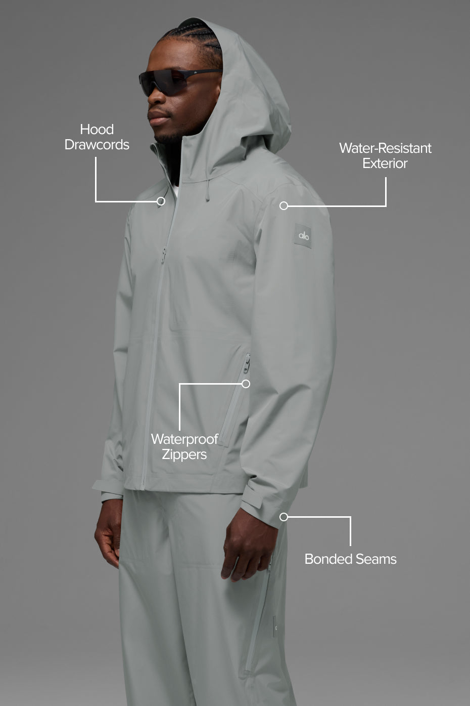 Alpha Shell Jacket - Lunar Grey
