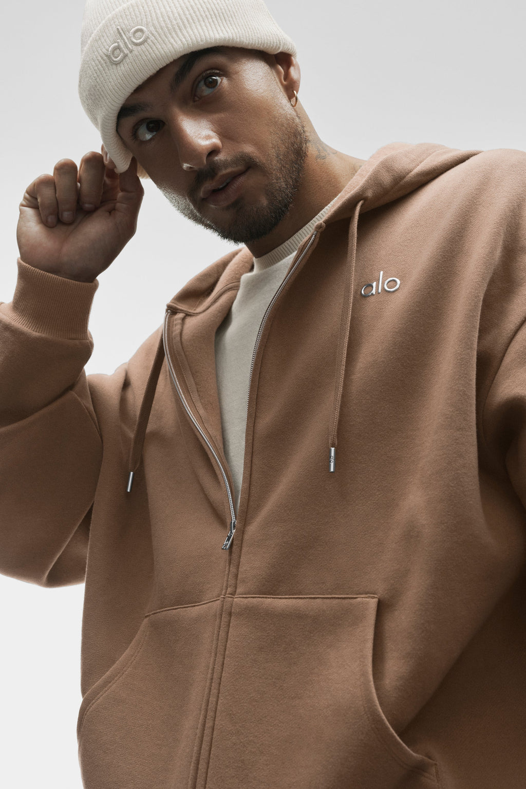 Accolade Full Zip Hoodie - Java Brown