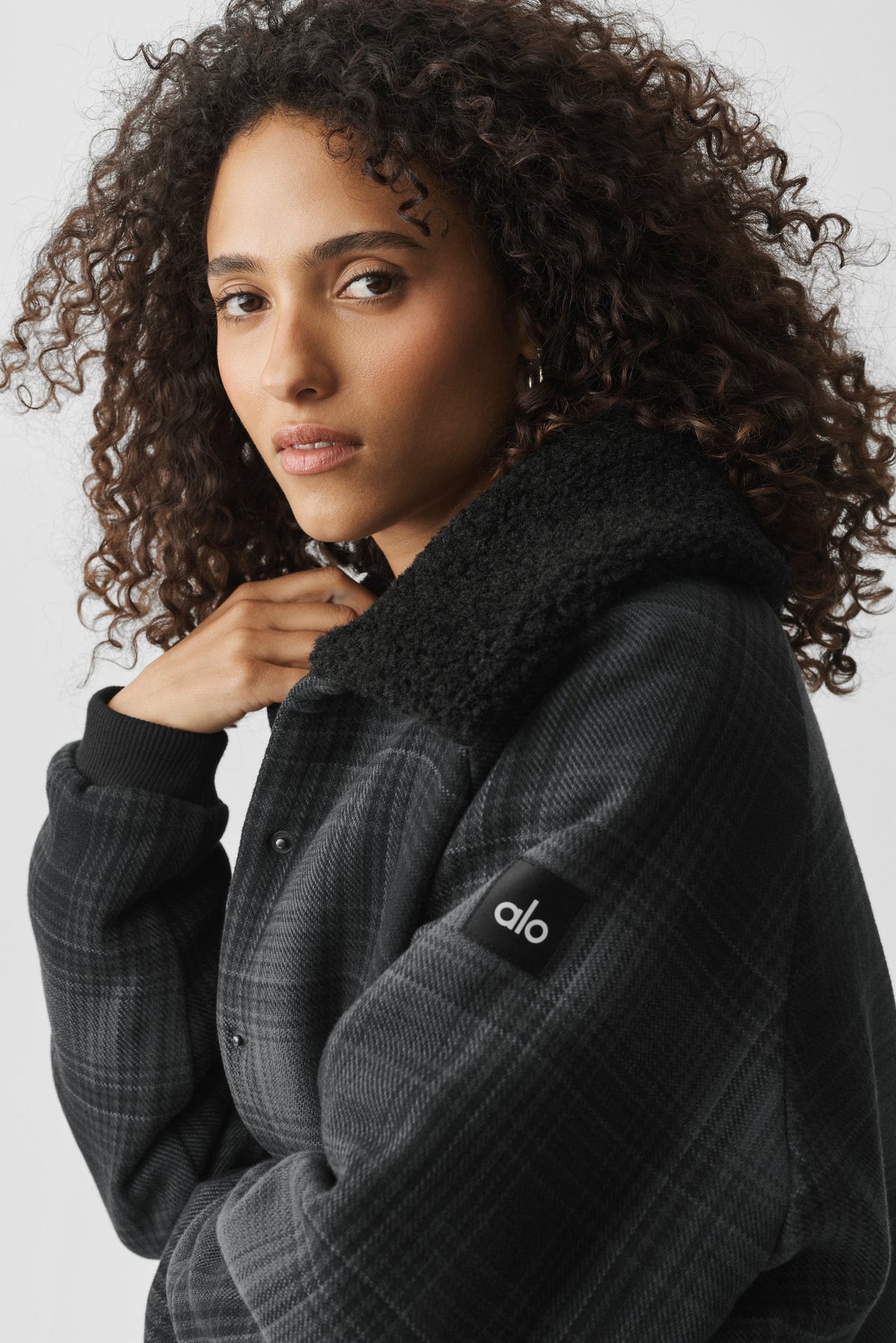 Plaid Alpine Meadow Jacket - Black Plaid