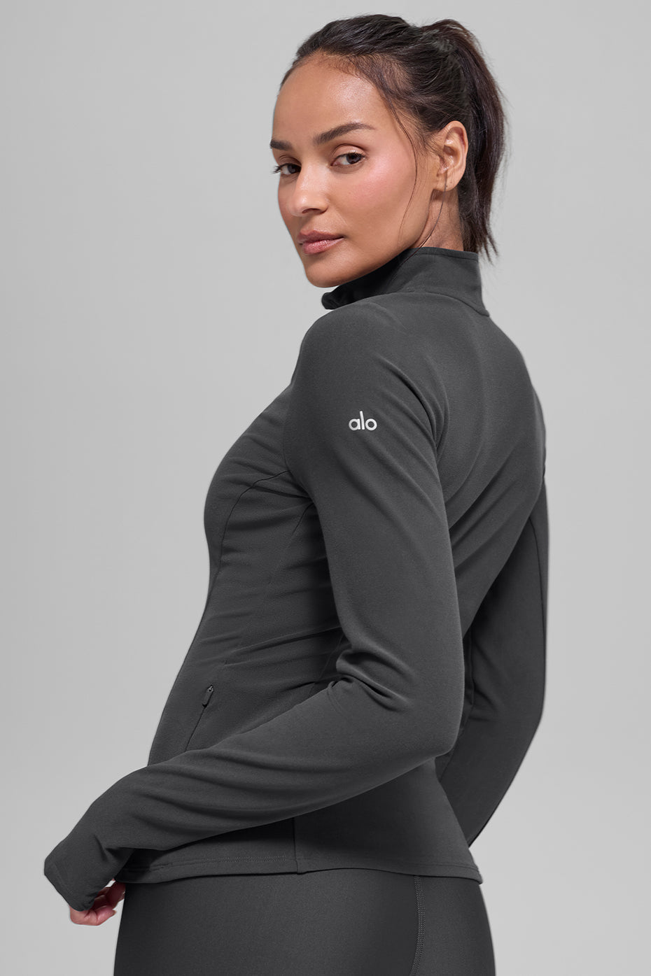 Alosoft 1/2 Zip Rapid Pullover - Anthracite