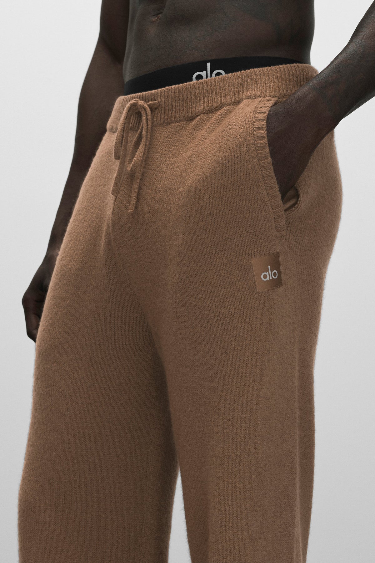 Wool Cashmere New Class Sweatpant - Java Brown