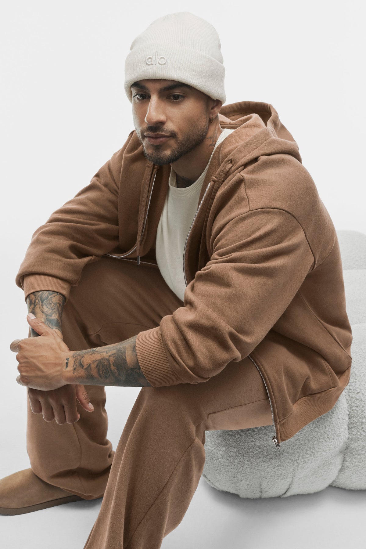 Accolade Full Zip Hoodie - Java Brown
