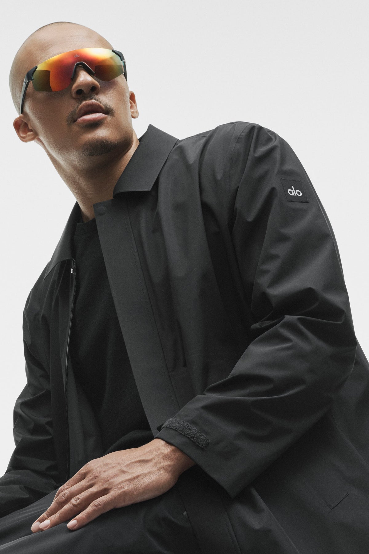 Alpha Shell Long Coat - Black
