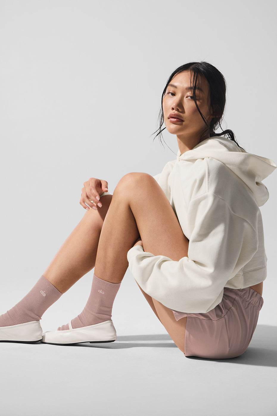 Unisex Half-Crew Understated Sock - Taupe