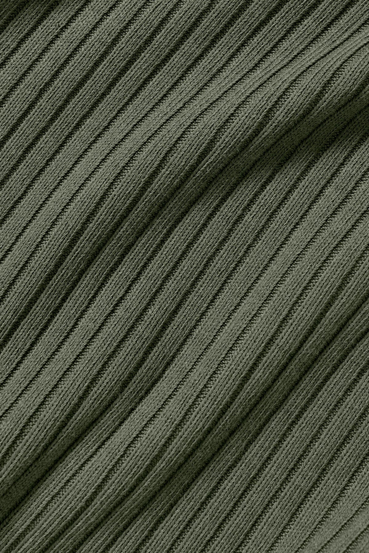 Ribbed Cropped Reset Long Sleeve - Bamboo Green