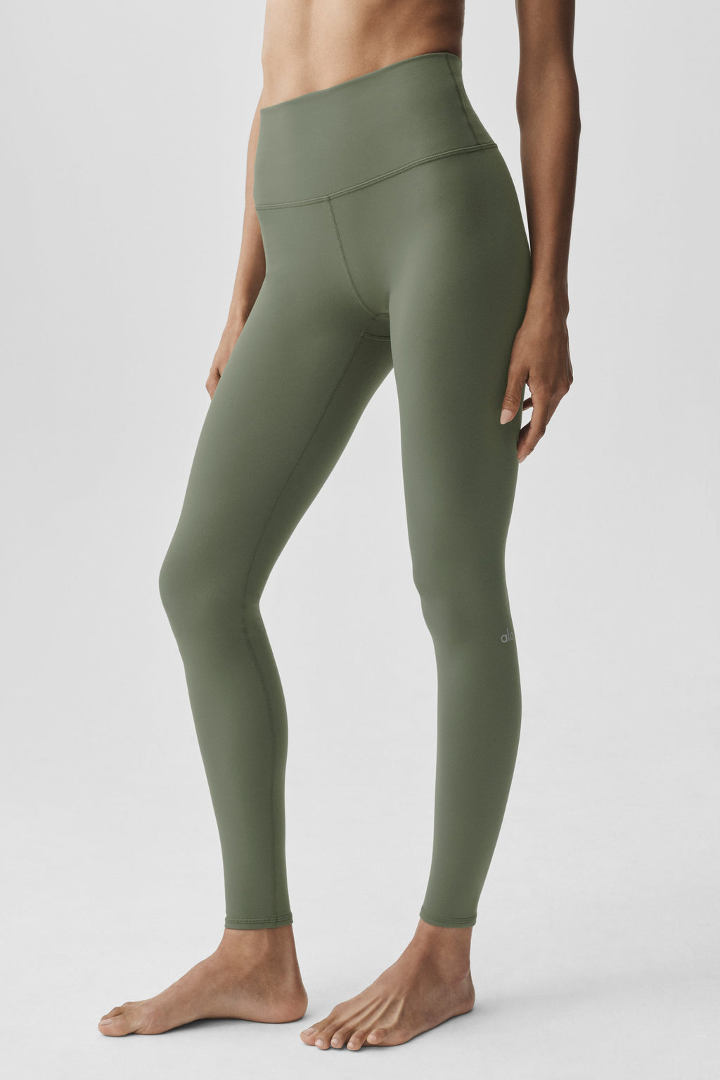 High-Waist Airbrush Legging - Bamboo Green