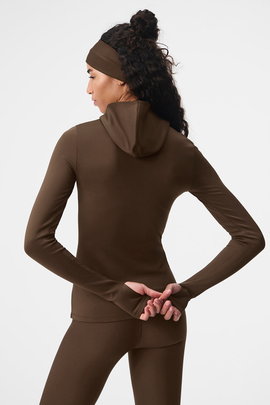 Airlift Winter Warm Hooded Runner - Espresso