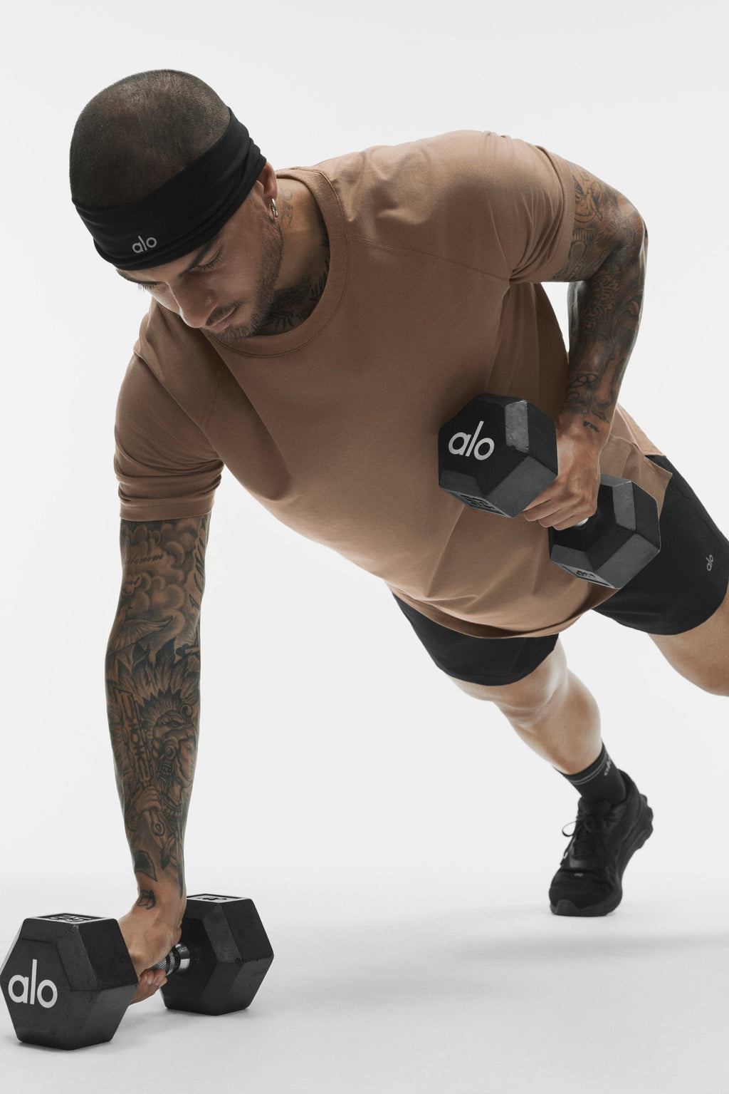 ALO Vapor Crewneck Short Sleeve - Java Brown