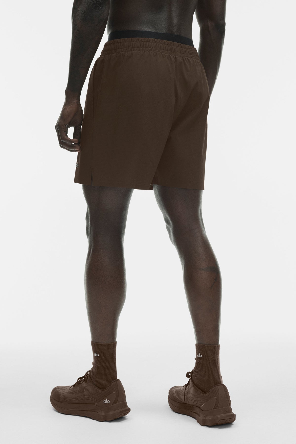 5" Traction Running Short - Espresso