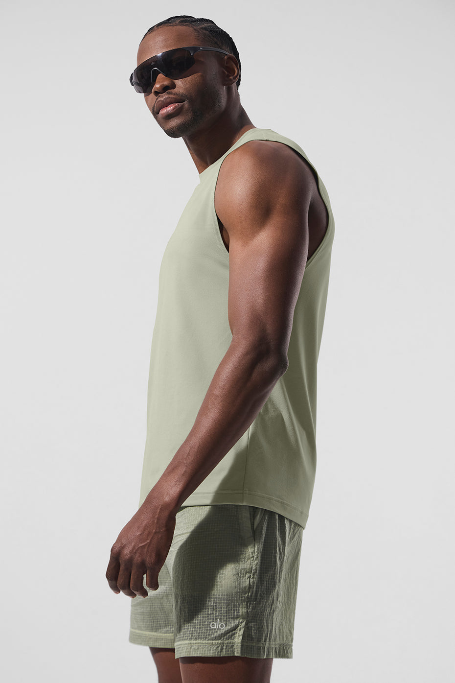 Conquer Muscle Tank - Limestone