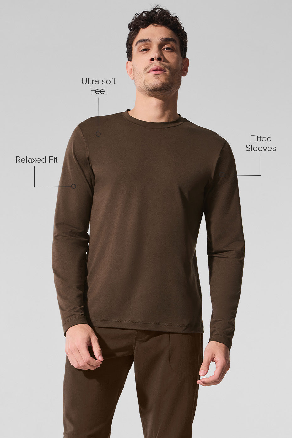 Conquer Reform Crewneck Long Sleeve - Espresso