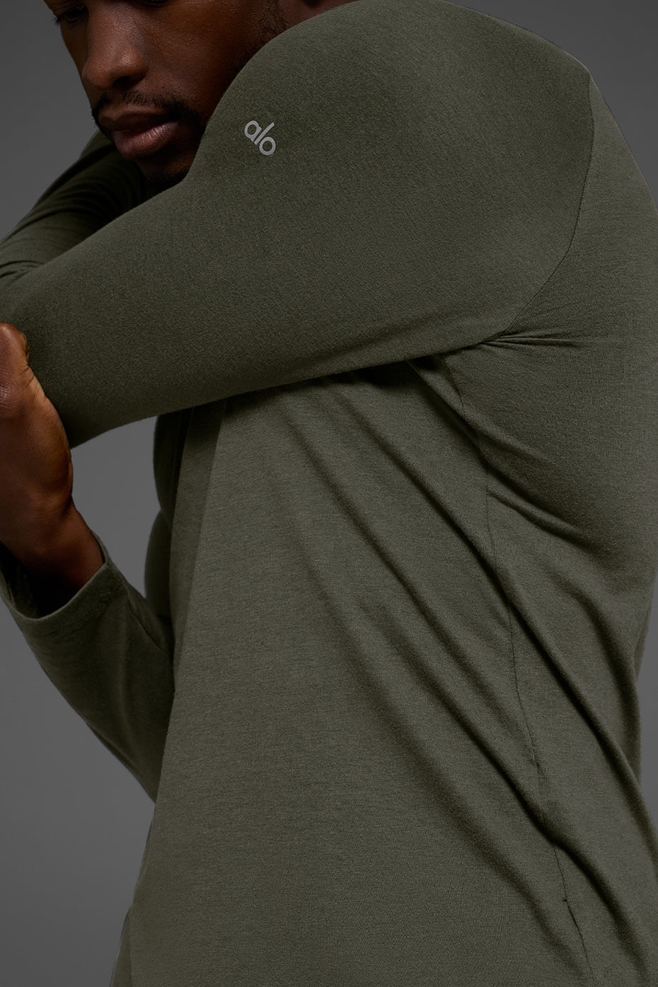 Triumph Long Sleeve Tee - Stealth Green