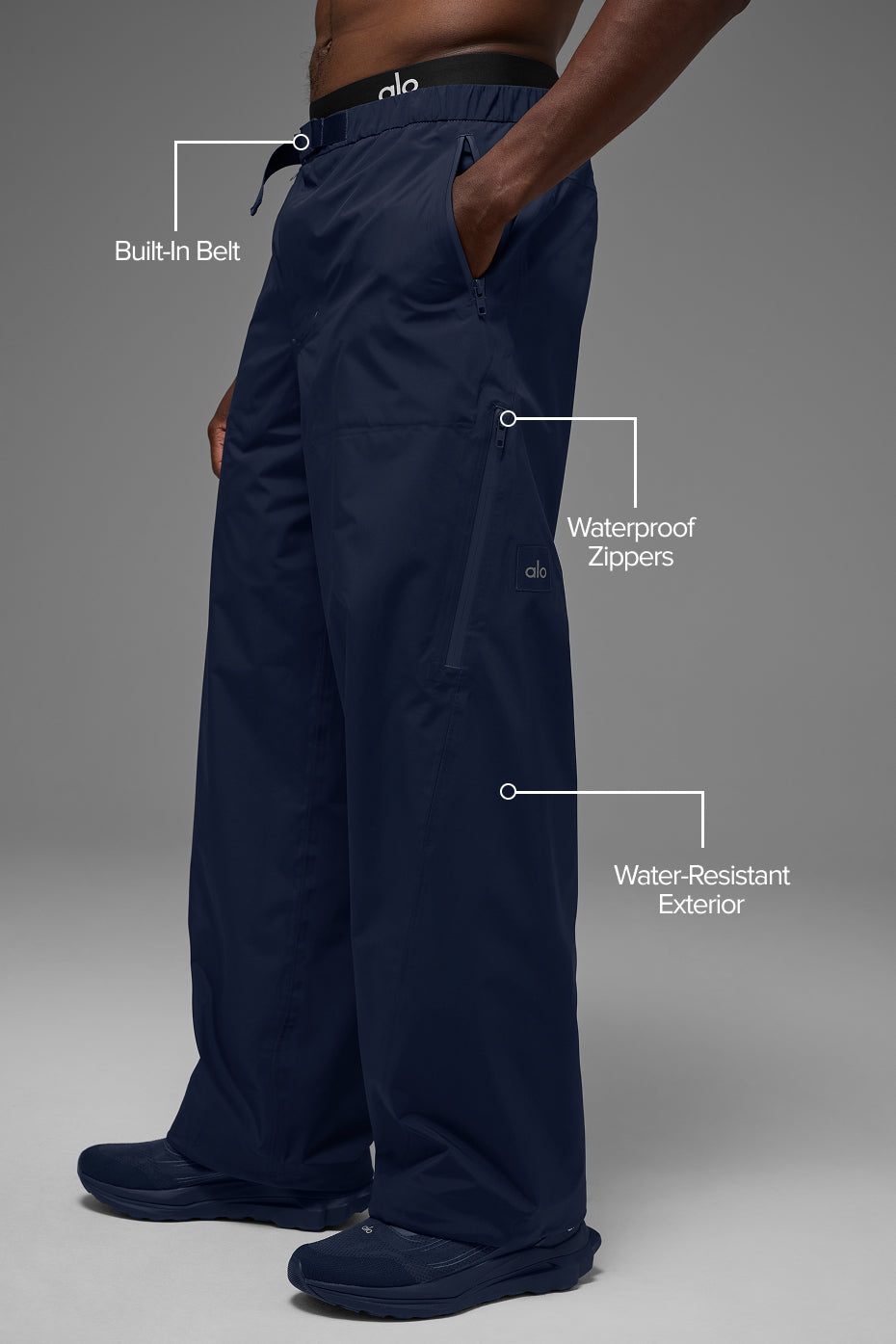 Alpha Shell Pant - Navy