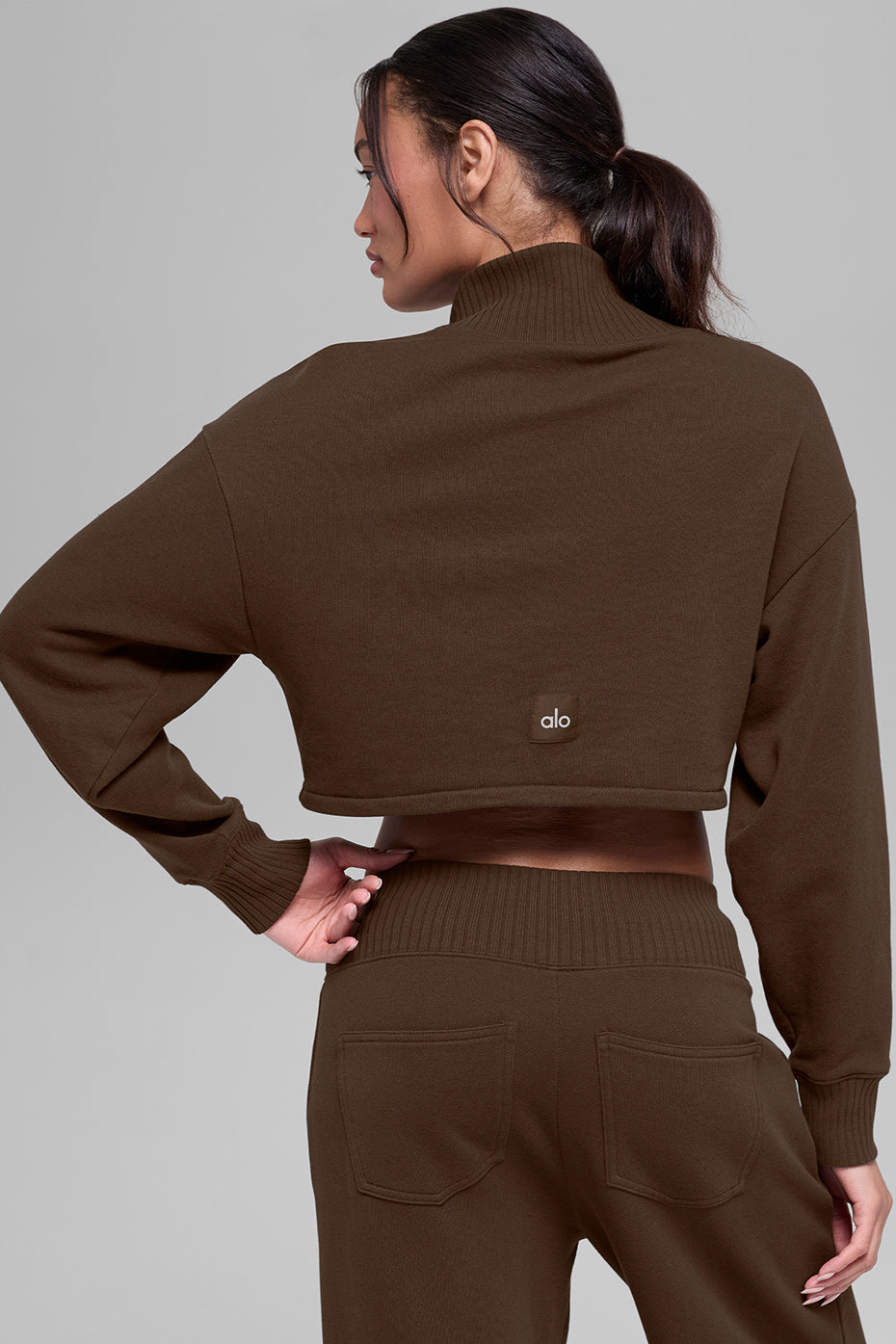Cropped Serenity Coverup - Espresso