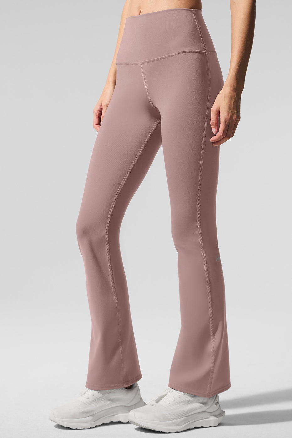 Airbrush High-Waist Bootcut Legging (Short) - Taupe