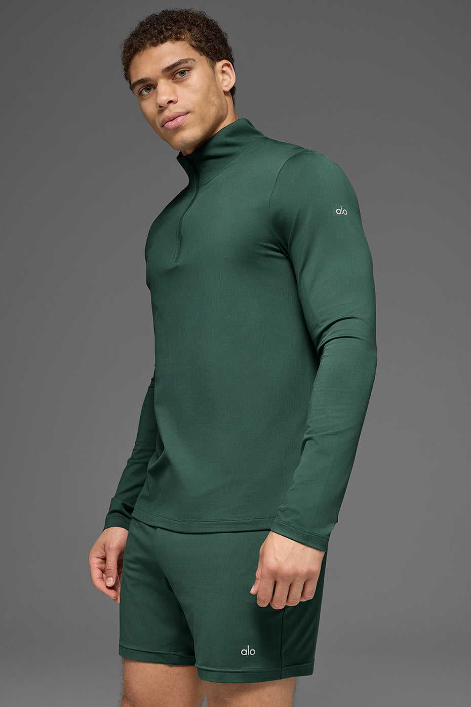 Conquer 1/4 Zip Reform Long Sleeve - Clover Green