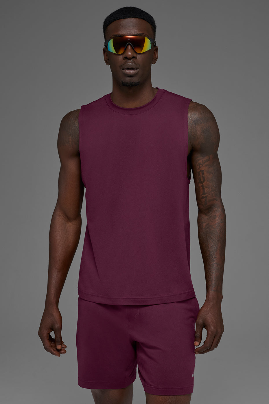 Conquer Muscle Tank - Burgundy