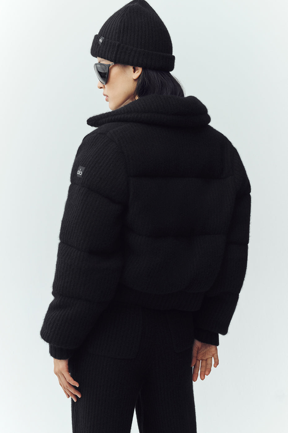 Cashmere Northstar Sweater Puffer - Black