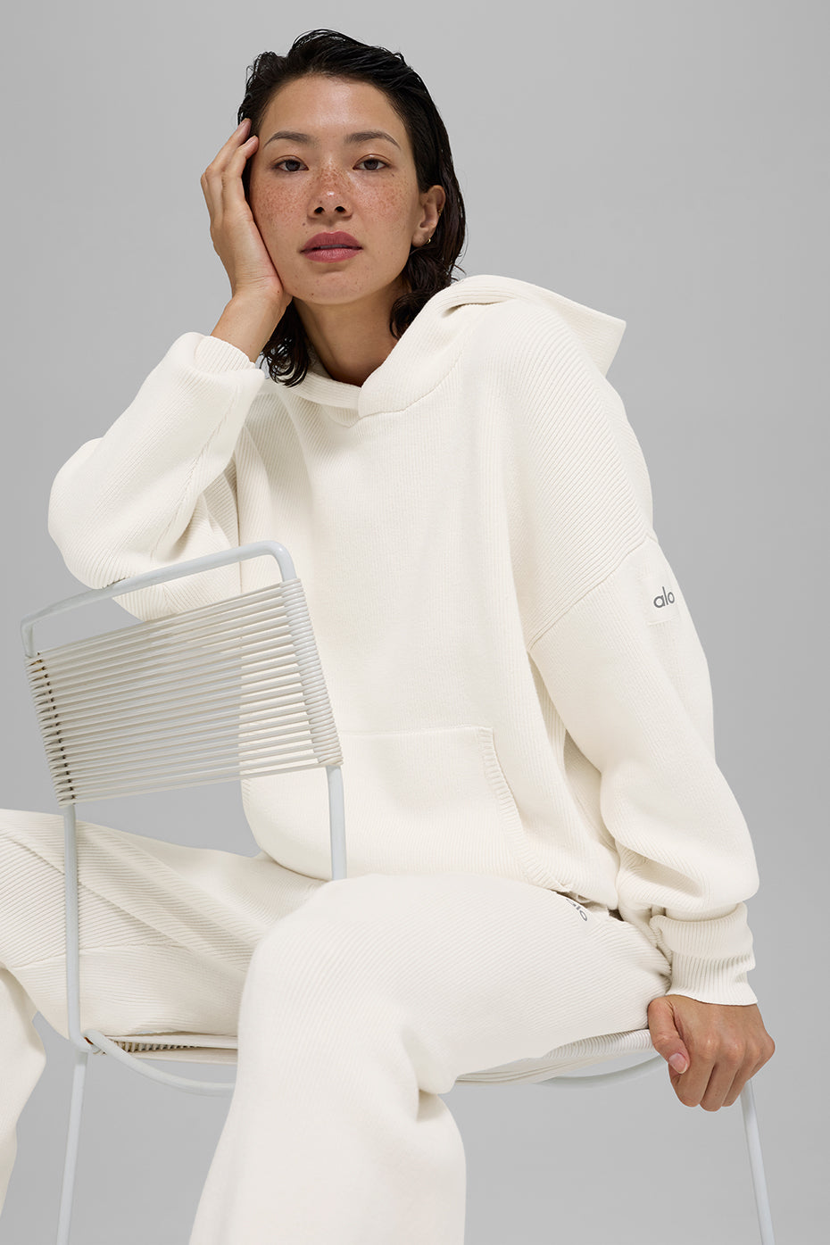 Scholar Hooded Sweater - Ivory