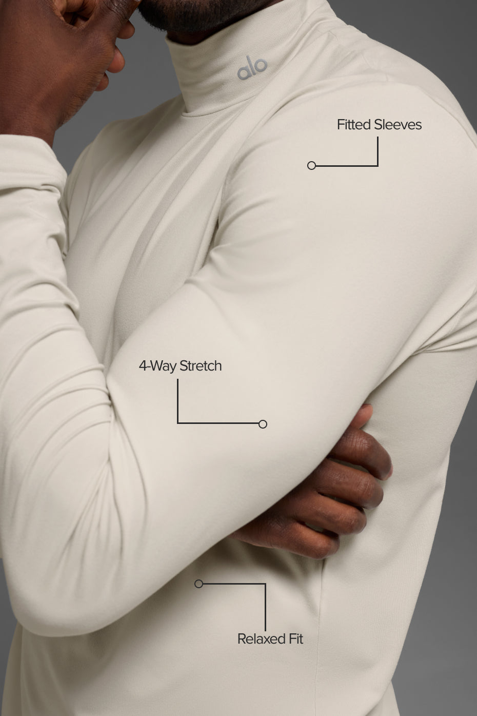 Conquer Reform Mock Neck Long Sleeve - Bone