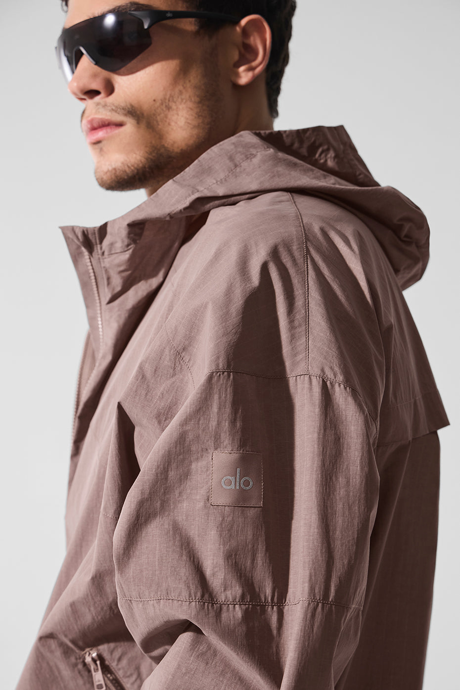 Vantage Nylon Ripstop Track Jacket - Mushroom