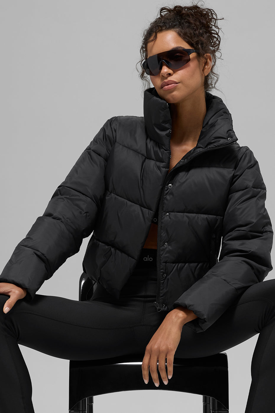 Gold Rush Puffer - Black