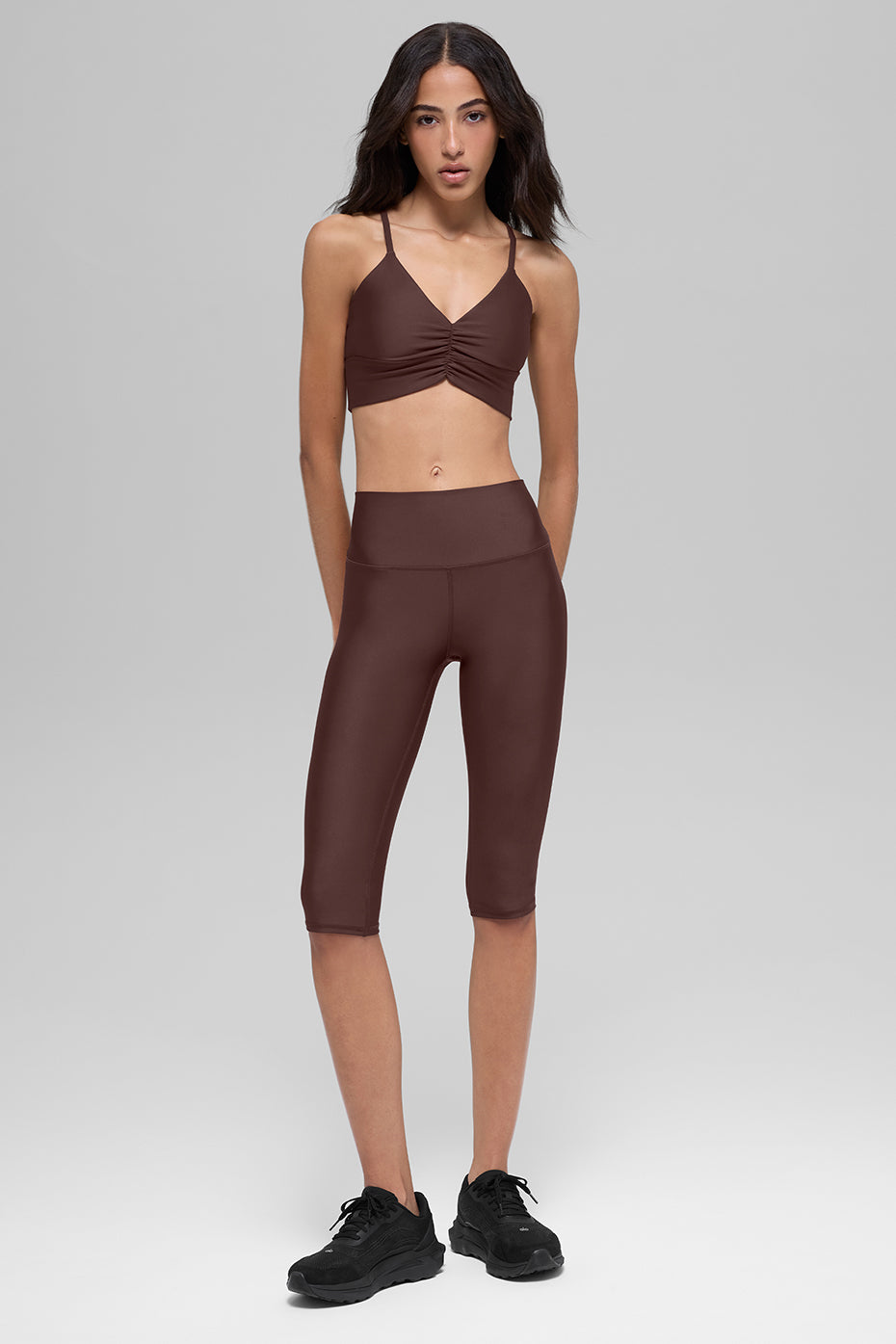 16'' High-Waist Airlift Capri - Brownstone