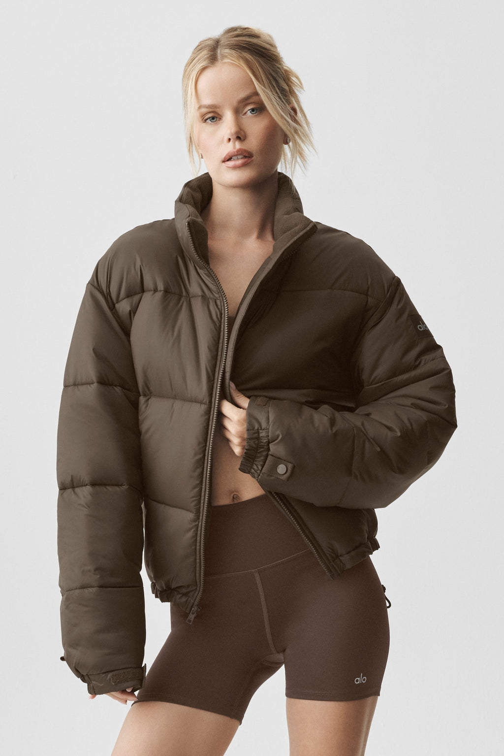 Cold Front Puffer Jacket - Espresso