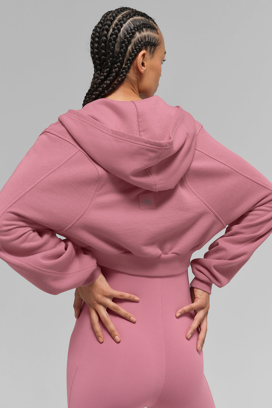 Sweet Escape Zip Up Hoodie - Pink Wild Rose