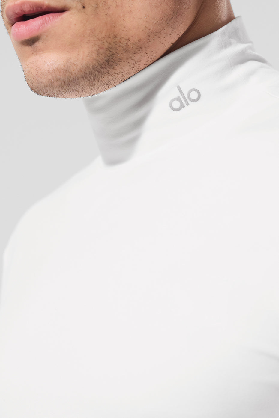 Conquer Reform Mock Neck Long Sleeve - White