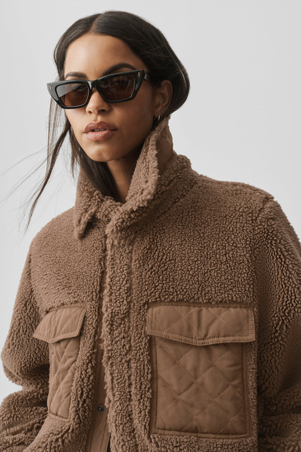 Sherpa Edge Shacket - Java Brown